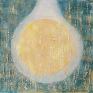 50x50, akril, vászon, vegyes alapozás
50x50 acrylic on canvas, mixed base A nap és a víz egyesülése / Union of Sun and Water